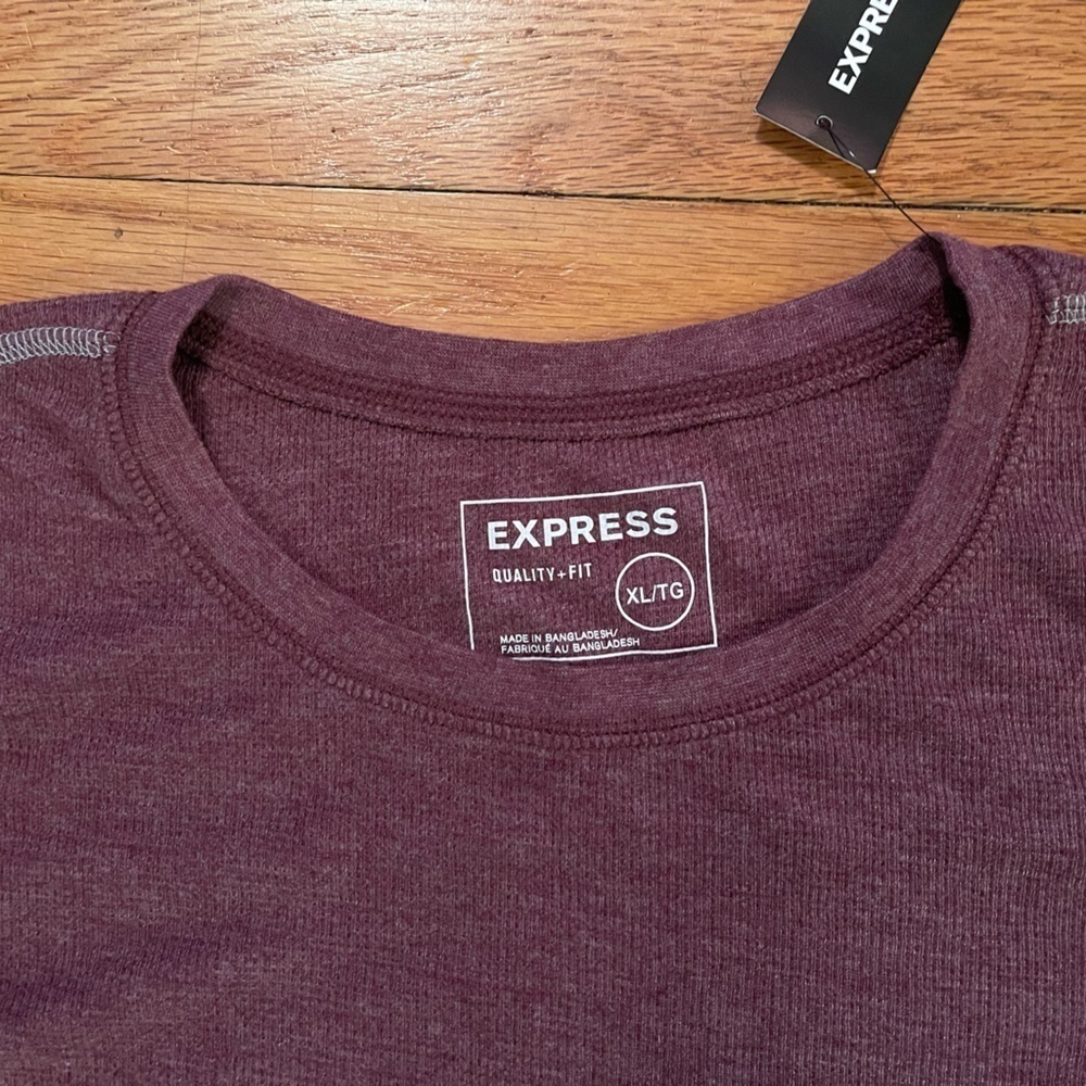 Express | Maroon long sleeve shirt | men XL - Picture 4 of 6
